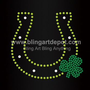Horseshoes Rhinestone Irish Iron On Motifs Horseshoes Rhinestone Irish Iron On Motifs